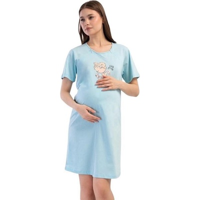 Лазурно синя нощница за кърмене с мече