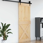vidaXL Врата NARVIK 85 x 210 cm Натурално (42047096)