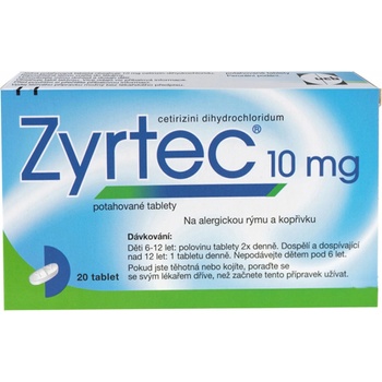 ZYRTEC POR 10MG TBL FLM 20