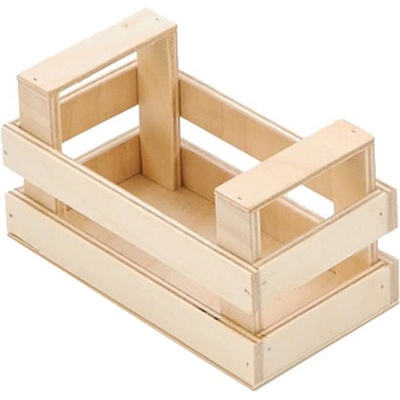 Bisetti Дървен панер тип "Касета" 12x6xh7cm НАТУРАЛ (27101) (014392)