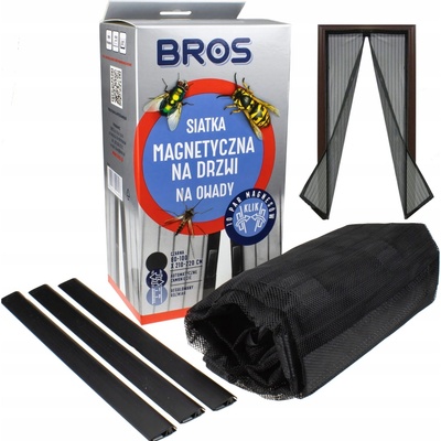 Dampod 6 v 1 magnetická sieť na dvere proti hmyzu Magic mesh 100 x 220 čierna