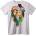 NOONEBRAND Тениска GUESS Флорален Паун - S, White