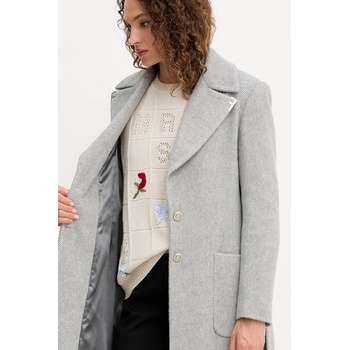 Fracomina Палто с вълна Fracomina в сиво FS25WC1011W819K3 (FS25WC1011W819K3)