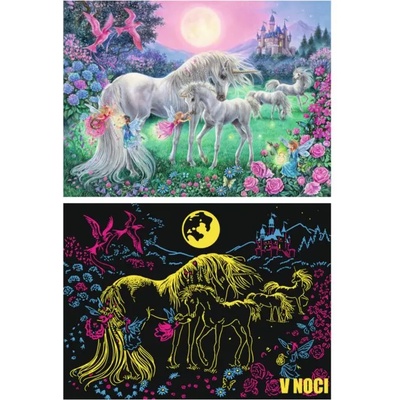 Ravensburger - Puzzle Unicorns in the Moonlight XXL - 100 piese