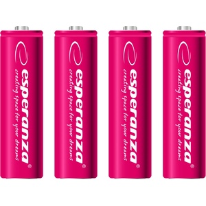 Esperanza Акумулаторна батерия NI-MH AA 2000mAh 4 бр червена 73332 (EZA104R)