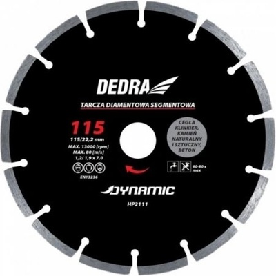 DEDRA Kotúč diamantový seg. Dynamic 110x22,2mm, Dedra