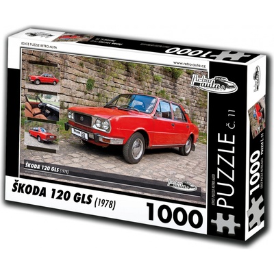 Retro-auta č. 11 Škoda 120 GLS 1978 1000 dielov