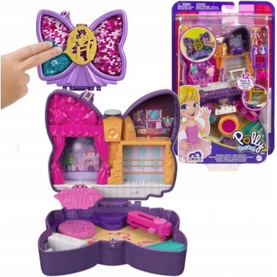 Mattel Polly Pocket Sparkle Stage Bow Compact