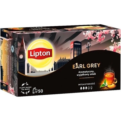 LIPTON Earl grey Black tea 50 x 1,5 g