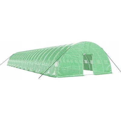 vidaXL s ocelovým rámem Zelený 132 m² 22x6x2,85 m