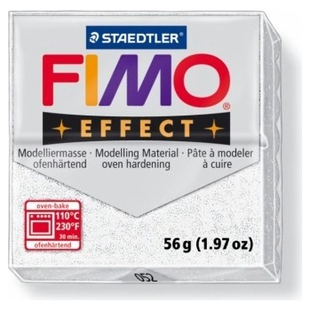 Fimo effect metalická biela 56 g 052