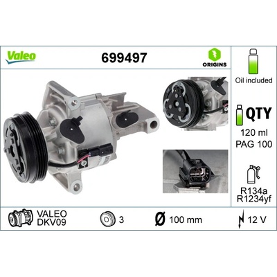 Kompresor klimatizace VALEO 699497