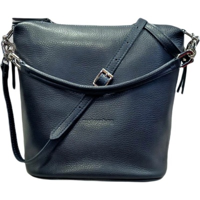 My Love bag kožená crossbody modrá