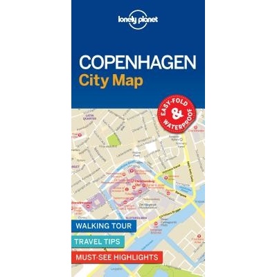 Lonely Planet Copenhagen City Map Lonely PlanetSheet map folded