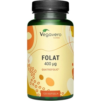 Image 1 of Vegavero Folate Quatrefolic 400 mcg | CoEnzyme B-9 [120 капсули]
