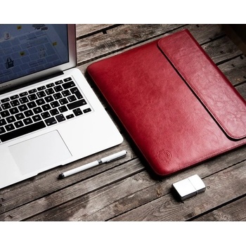 Red Ant Кожен калъф Whiskey Aroma MacBook Pro 13, ръчна изработка, червен