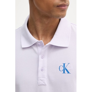Calvin Klein Jeans тениска с яка мъжка памучна (LV04RF209G)