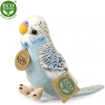 Rappa Плюшен син Вълнист папагал 12 см. - серия Еко приятели - Rappa (505056-2)
