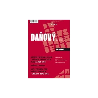 Daňový špeciál 2-2016