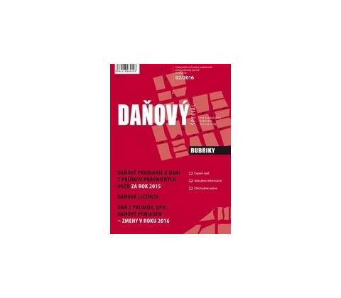 Daňový špeciál 2-2016