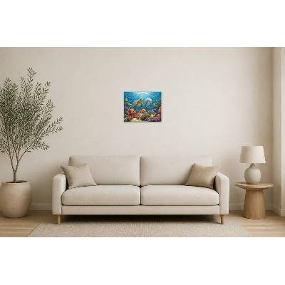 Obraz na plátně – Veselí podmořští kamarádi 50 × 40 cm – Hledejceny.cz