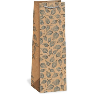 ARGUS Dárková papírová taška NATUR na víno (11 x 36 cm) 07340138