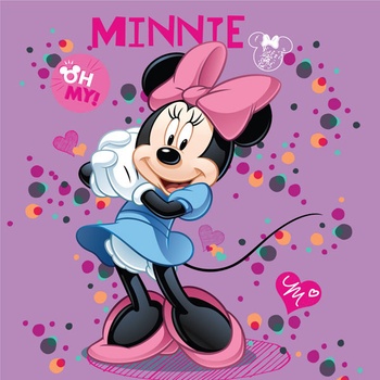 Jerry Fabrics vankúš Minnie purple 40x40