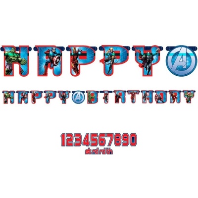 Procos Banner Happy Birthday Avengers