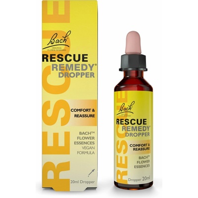 Bachovy originální květové esence Krízové kvapky Rescue Remedy s alkoholom 20 ml