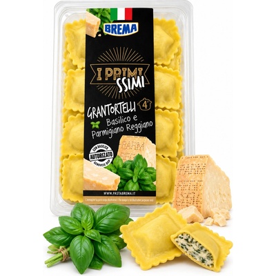 Brema i primissimi čerstvé plněné těstoviny parmezánem a bazalkou 250 g