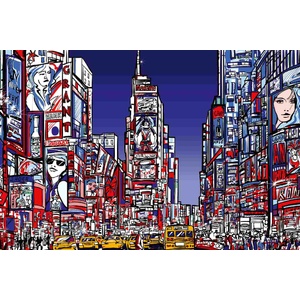 DIMEX ART Флизелинов фототапет цветен таймс скуеър 375 x 250 см