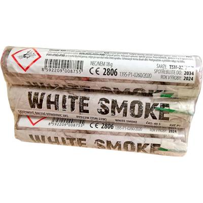 bílá dýmovnice WHITE SMOKE 3 ks