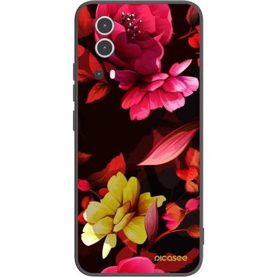 Pouzdro Picasee silikonové Vivo Y72 5G - Dark Peonny černé