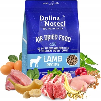 Dolina Noteci Superfood sušené jehněčí pokrmy pro kočky 1 kg