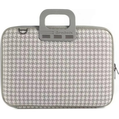 Bombata Чанта Bombata - Pied de poule, 16", сива (E00842-3)