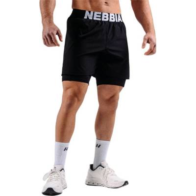 Nebbia Primal Double-Layer Training Shorts 878 black