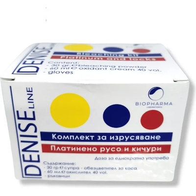 BioPharma DENISE Line комплект за изрусяване, платинено русо и кичури