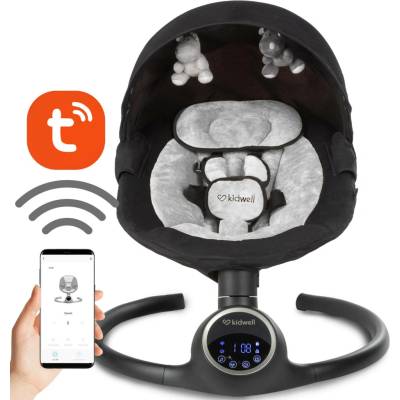 Kidwell REVE 2v1 elektrické houpací křeslo s Bluetooth, Tuya a dálkovým ovládáním