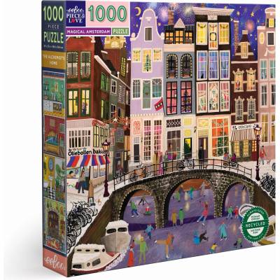 eeBoo - Puzzle Magical Amsterdam - 1 000 piese