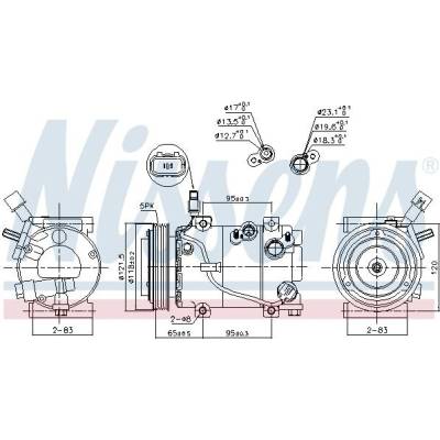 Kompresor klimatizace NISSENS 890640