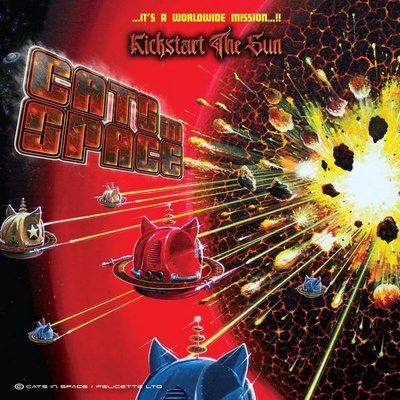 Cats In Space - Kickstart The Sun - Limited Edition - Diablo Red Marbled LP