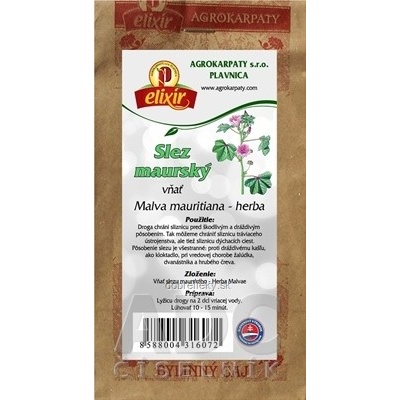 Agrokarpaty bylinný čaj SLEZ MAURSKÝ KVET 20 g