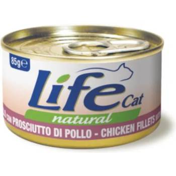 Life Pet Care Life Cat Natural Chicken & Ham - с пилешко месо и прошуто 85 гр