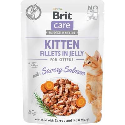 Brit Care Cat Fillets in Jelly Kitten Savory Salmon 85 g
