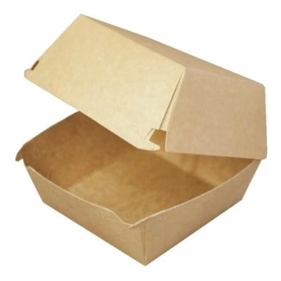 Papírová kraft krabička na burger 16x16x10cm (125ks)