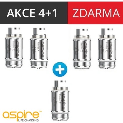 aSpire Nautilus BVC žhavící hlava nerez 1,8ohm 5ks