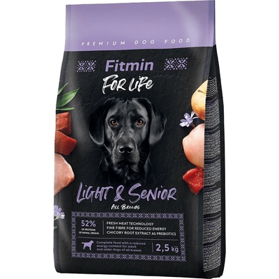Fitmin For Life Light & Senior All Breeds Poultry Pork Beef 2,5 kg