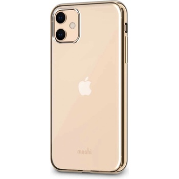 Moshi Vitros Case - силиконов (TPU) калъф за iPhone 11 (прозрачен-златист)