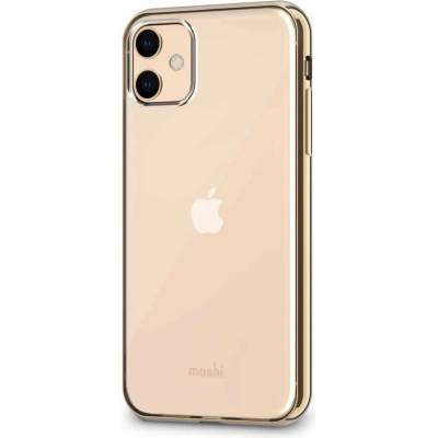 Moshi Vitros Case - силиконов (TPU) калъф за iPhone 11 (прозрачен-златист)