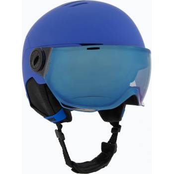 uvex Детска ски каска UVEX Rocket Visor Jr blue matt/mirror blue/smoke